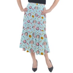 Hedgehogs Artists Midi Mermaid Skirt