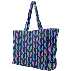 Colorful Feathers Simple Shoulder Bag by SychEva