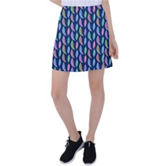 Colorful Feathers Tennis Skirt by SychEva