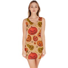 Pumpkin Muzzles Bodycon Dress by SychEva