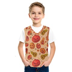 Pumpkin Muzzles Kids  Basketball Tank Top