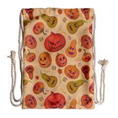 Pumpkin Muzzles Drawstring Bag (large) by SychEva