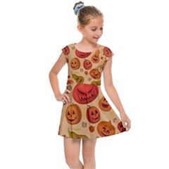 Pumpkin Muzzles Kids  Cap Sleeve Dress