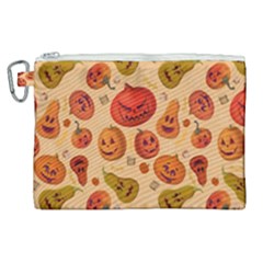 Pumpkin Muzzles Canvas Cosmetic Bag (XL)
