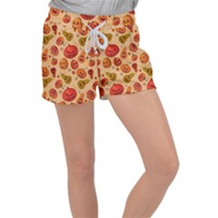 Pumpkin Muzzles Velour Lounge Shorts by SychEva