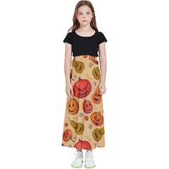 Pumpkin Muzzles Kids  Flared Maxi Skirt