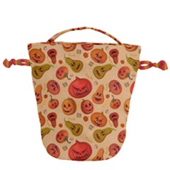 Pumpkin Muzzles Drawstring Bucket Bag by SychEva