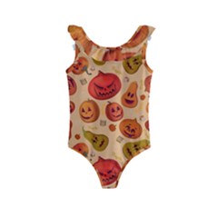 Pumpkin Muzzles Kids  Frill Swimsuit