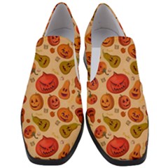 Pumpkin Muzzles Women Slip On Heel Loafers by SychEva