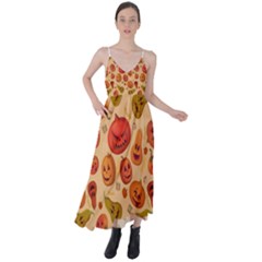 Pumpkin Muzzles Tie Back Maxi Dress