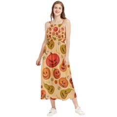 Pumpkin Muzzles Boho Sleeveless Summer Dress