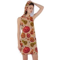 Pumpkin Muzzles Racer Back Hoodie Dress