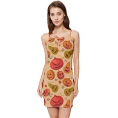 Pumpkin Muzzles Summer Tie Front Dress