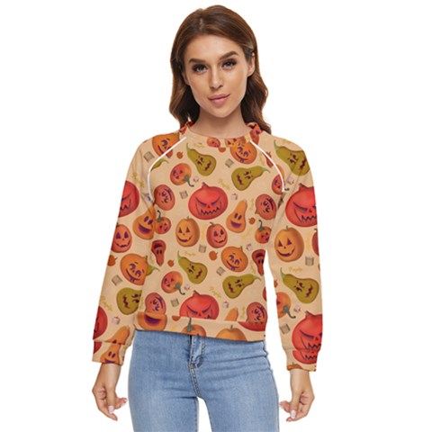 Pumpkin Muzzles Women s Long Sleeve Raglan Tee by SychEva