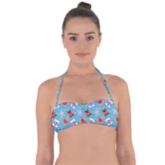 Cute Cats And Bears Halter Bandeau Bikini Top