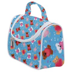 Cute Cats And Bears Satchel Handbag