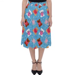 Cute Cats And Bears Classic Midi Skirt