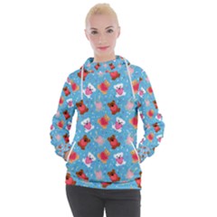 Cute Cats And Bears Women s Hooded Pullover