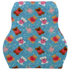 Cute Cats And Bears Car Seat Velour Cushion 