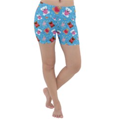 Cute Cats And Bears Lightweight Velour Yoga Shorts