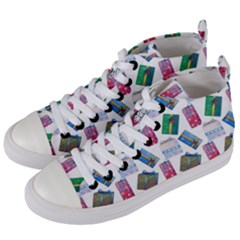 New Year Gifts Women s Mid-top Canvas Sneakers by SychEva