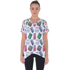 New Year Gifts Cut Out Side Drop Tee by SychEva