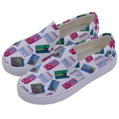 New Year Gifts Kids  Canvas Slip Ons by SychEva