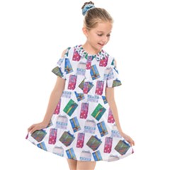 New Year Gifts Kids  Short Sleeve Shirt Dress by SychEva