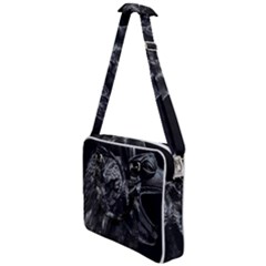 Creepy Monster Bird Portrait Artwork Cross Body Office Bag by dflcprintsclothing