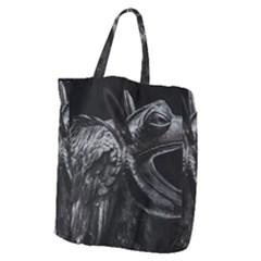Creepy Monster Bird Portrait Artwork Giant Grocery Tote by dflcprintsclothing