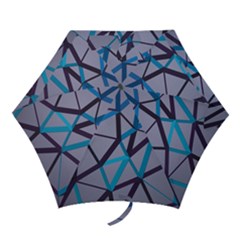 3d Lovely Geo Lines 2 Mini Folding Umbrellas by Uniqued