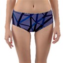 3d Lovely Geo Lines 2 Reversible Mid-Waist Bikini Bottoms View1