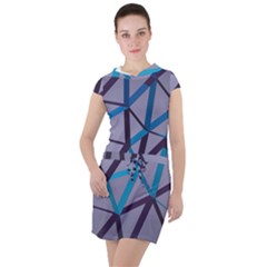 3d Lovely Geo Lines 2 Drawstring Hooded Dress by Uniqued