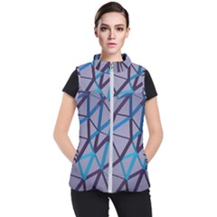 3d Lovely Geo Lines 2 Women s Puffer Vest by Uniqued