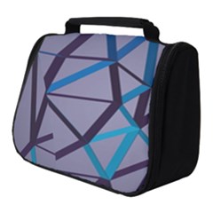 3d Lovely Geo Lines 2 Full Print Travel Pouch (small) by Uniqued