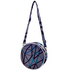 3d Lovely Geo Lines 2 Crossbody Circle Bag by Uniqued