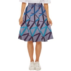 3d Lovely Geo Lines 2 Classic Short Skirt by Uniqued