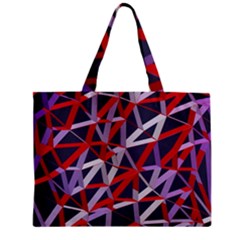 3d Lovely Geo Lines Vii Zipper Mini Tote Bag by Uniqued