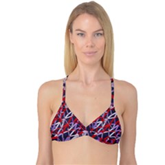 3d Lovely Geo Lines Vii Reversible Tri Bikini Top by Uniqued