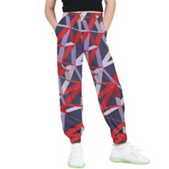 3d Lovely Geo Lines Vii Kids  Elastic Waist Pants by Uniqued