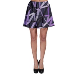 3d Lovely Geo Lines Vi Skater Skirt by Uniqued