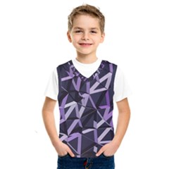 3d Lovely Geo Lines Vi Kids  Basketball Tank Top by Uniqued