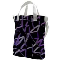 3d Lovely Geo Lines Vi Canvas Messenger Bag by Uniqued