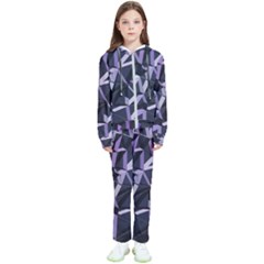 3d Lovely Geo Lines Vi Kids  Tracksuit by Uniqued