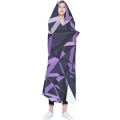 3d Lovely Geo Lines Vi Wearable Blanket by Uniqued