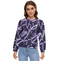 3d Lovely Geo Lines Vi Women s Long Sleeve Raglan Tee