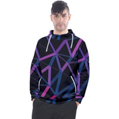 3d Lovely Geo Lines  V Men s Pullover Hoodie