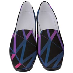 3d Lovely Geo Lines  V Women s Classic Loafer Heels