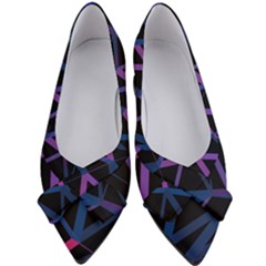 3d Lovely Geo Lines  V Women s Bow Heels by Uniqued