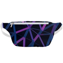 3d Lovely Geo Lines  V Waist Bag  by Uniqued